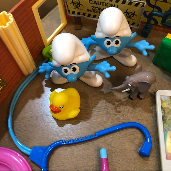 Mixed Snoopy Smurf Zombie Ninja Animal Doctor Camera Phone Toy Play Bundle Set - Picture 6 of 6